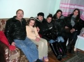 Close-up Of Some Of The Current And Past  Orphans In Kiev.  The Four Girls On The  Right Are From The Previous Reunion  Photo, January, 2009.