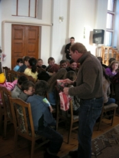 Giving Gifts To Kids In Kazilovka, January, 2009