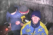 Another Group Of Street Kids Who Live Under The Street Or In Abandoned Or Condemned Buildings In Kiev, June, 2005