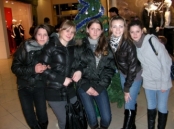 January, 2009. Oxana (Far Right) And Angela (Second From Left) Now 16 And 17 Years Old Having Left The Orphanage After 10 Years To Live With Families And Start College. This Was A Reunion Because All These Girls Lived Together In The Orphanage In Kiev